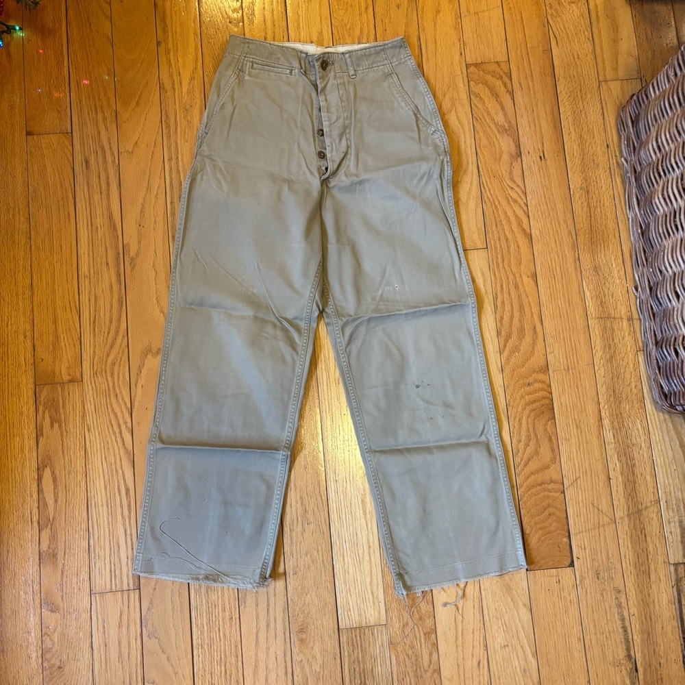 Vintage U.S. Army Military Khaki Chinos